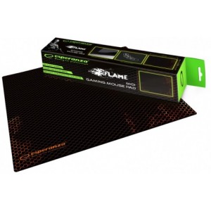 Mouse Pad Esperanza EGP102R FLAME MIDI, Gaming mouse pad, 300x240x3 mm, Rubber bottom