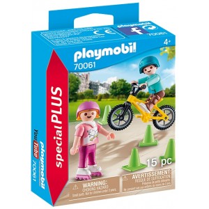 Playmobil Children with Skates and Bike PM70061 