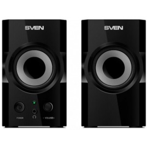   Active Speakers SVEN SPS-606 Black, RMS 6W, 2x3W, (lemn/дерево) (boxe sistem acustic/колонки акустическая сиситема)