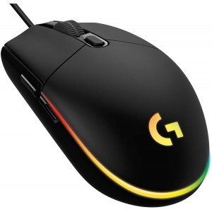 Logitech Gaming Mouse G102  LIGHTSYNC RGB lighting, 6 Programmable buttons, 200- 8000 dpi,  Onboard memory, Black