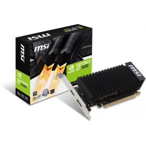MSI GeForce GT 1030  2GH LP OC /  2GB GDDR5 64Bit 1518/6008Mhz, HDMI, Display Port, Heatsink, Completely Silent, Military Class 4 (MIL-STD-810G), LowProfile, (LP bracket included), Retail