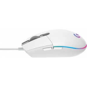 "Gaming Mouse Logitech G102 Lightsync, Optical, 200-8000 dpi, 6 buttons, Ambidextrous, RGB, White USB
.                                                                                                                                                       