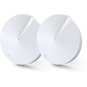 TP-LINK Deco M5 (2-pack) AC1300 Mesh Wi-Fi System, 2 LAN/WAN Gigabit Port, 867Mbps on 5GHz + 400Mbps on 2.4GHz, 802.11ac/b/g/n, Wi-Fi Dead-Zone Killer, Seamless Roaming with One Wi-Fi Name, Antivirus, Parental Controls