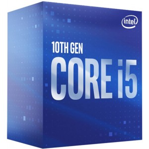   CPU Intel Core i5-10400 2.9-4.3GHz Six Cores 12-Threads, (LGA1200, 2.9-4.3GHz, 12MB, Intel UHD Graphics 630) BOX with Cooler, BX8070110400 (procesor/процессор)