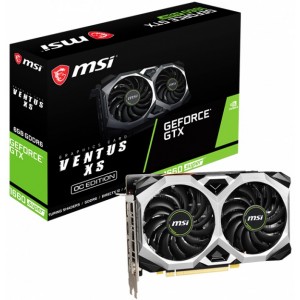 MSI GeForce GTX 1660 SUPER VENTUS XS OC 6G  /  6GB GDDR6 192Bit 1815/14000Mhz, 1x HDMI, 3x DisplayPort, DUAL Fan - Thermal design (Zero Frozr/Airflow Control Technology), TORX Fan 2.0, Sturdy Backplate, Retail