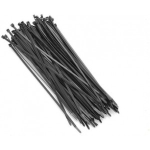 Cable Organizers (nylon ties) 100mm 2.5mm, bag of 100 pcs, Black,  APC Electronic 