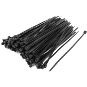 Cable Organizers (nylon ties) 200mm 4.8mm, bag of 100 pcs, Black,  APC Electronic 