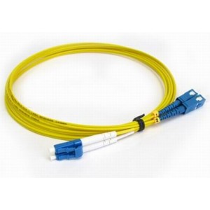 Fiber optic patch cords, singlemode Duplex LC-SC,10m 