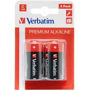 Verbatim Alcaline Battery  C, 2pcs
