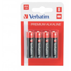 Verbatim Alcaline Battery  AA, 4pcs, Blister pack