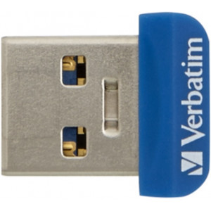 64GB USB3.0  Verbatim Store 'n' Stay NANO, Blue, Ultra-small, (Read 80 MByte/s, Write 25 MByte/s)