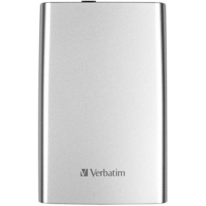 2.5" External HDD 1.0TB (USB3.0)  Verbatim "Store 'n' Go", Silver, Nero Backup Software, Green Button Energy Saving Software