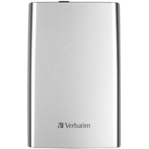 2.5" External HDD 500GB (USB3.0)  Verbatim "Store 'n' Go", Silver, Nero Backup Software, Green Button Energy Saving Software