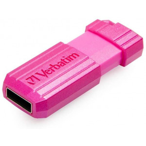 32GB USB2.0  Verbatim PinStripe, Pink, Push and Pull Sliding feature (Read 12 MByte/s, Write 5 MByte/s)