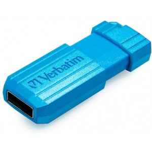 32GB USB2.0  Verbatim PinStripe, Blue, Push and Pull Sliding feature (Read 12 MByte/s, Write 5 MByte/s)