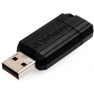 32GB USB2.0  Verbatim PinStripe, Black, Push and Pull Sliding feature (Read 12 MByte/s, Write 5 MByte/s)
