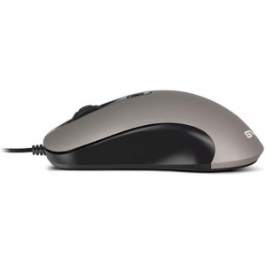 "Mouse SVEN RX-515S, Silent, Optical, 800-1600 dpi, 3 buttons, Ambidextrous, Grey, USB
.                                                                                                                                                                      