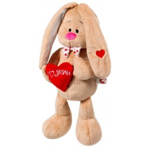 STIP-Iepuras croha cu inima 35 cm