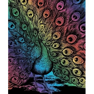 SEQUIN ARTFOIL - RAINBOW PEACOCK