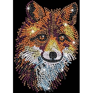 SEQUIN ART BLUE - RED FOX