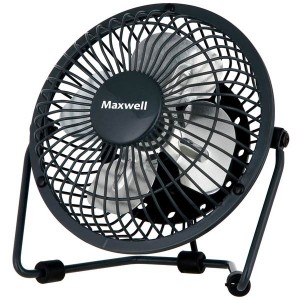 Fan table Maxwell MW-3549, USB, Настольный, 2.5W, лопасть 10см, 1 скорость, черный 