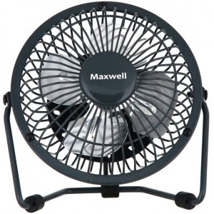 Fan table Maxwell MW-3549, USB, Настольный, 2.5W, лопасть 10см, 1 скорость, черный 