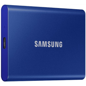 1.0TB (USB3.2/Type-C) Samsung Portable SSD T7 , Blue (85x57x8mm, 58g, R/W:1050/1000MB/s) 