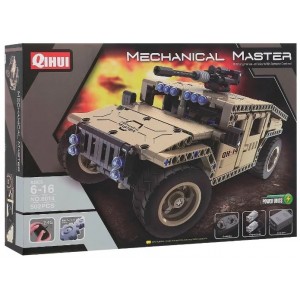 Constructor QiHui 2in1, Armed Off-road Vehicle, R/C 4CH, 502 pcs, 8014