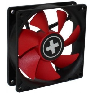 80mm Case Fan - XILENCE XPF80.R.PWM Fan, Performance C, 80x80x25mm, 800-1800 rpm, < 20dBa, 21.8CFM, hydro bearing, 4Pin with PWM, Black/Red