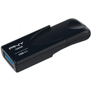  128GB USB Flash Drive PNY Attache 4 3.1, Black, USB 3.1, FD128ATT431KK-EF (memorie portabila Flash USB/внешний накопитель флеш память USB)