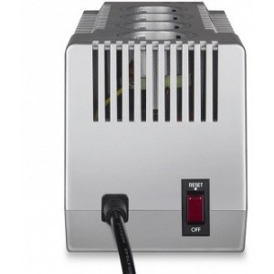 SVEN VR-F1000, 320W, Automatic Voltage Regulator, 4x Schuko outlets, Input voltage: 180-285V, Output voltage: 230V ± 10%, input and output voltage digital indicator on the front panel, Power supply delay function, metal body