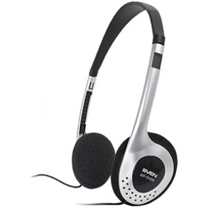 SVEN AP-010V, Headphones, Volume control, 2.0m, Black/Silver