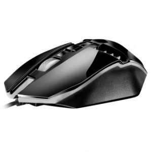 SVEN RX-200 Gaming, Optical Mouse, 800/1200/1600 dpi, USB, Black