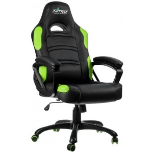 "Gaming Chair Gamemax GCR07, Maximum load 125 kg, Rocking mechanism, Black/Green
.                                                                                                                                                                            