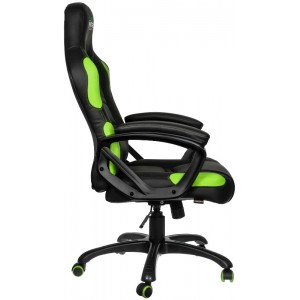 "Gaming Chair Gamemax GCR07, Maximum load 125 kg, Rocking mechanism, Black/Green
.                                                                                                                                                                            