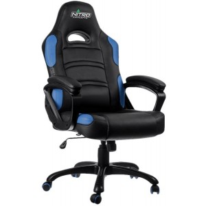 "Gaming Chair Gamemax GCR07, Maximum load 125 kg, Rocking mechanism, Black/Blue
.                                                                                                                                                                             