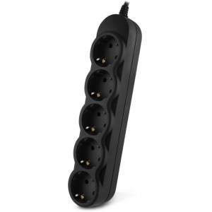  Удлинитель Power strip SVEN EX-I5 black 0,5 m for UPS, 5 Sockets, Black