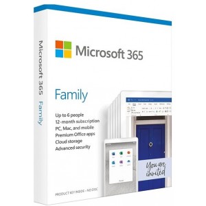 Microsoft 365 Family English Subscr 1YR CEE Only Medialess P6 