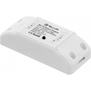 Universal Switch Tellur, WiFi 2.4GHz, max Power 2200W, 10A, Android 4.1 / iOS 8 or higher, White  TLL331161
