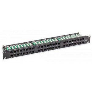 48 ports UTP Cat.6 patch panel, 1U, 19" Dual IDC APC610139
