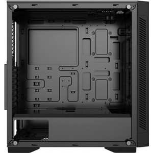 DEEPCOOL "MATREXX 55 V3" ATX Case, with Side-Window (full sized 4mm thickness), Tempered Glass Side & Front panel, without PSU, Tool-less,  RGB LED Strip pre-installed (in the front) + RGB button, Bottom mounted PSU, 1xUSB3.0, 2xUSB2.0 /Audio, Black