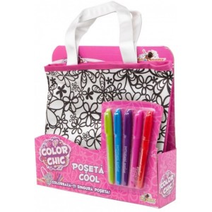 Geanta trendy cu paiete reversibile