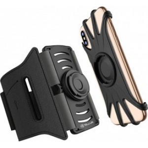 Suport detasabil de telefon 4"-6.5", pentru brat, Tellur A100 Black  TLL191031