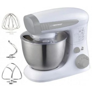 Food Processor Esperanza COOKING ASSISTANT 800W ;  Protection class:  I; Power consumption: 800 W; Stainless steel bowl capacity: 4L; 6 Speeds with Pulse function; Continuous operation time with normal load:  12 minutes ; Cool down time before next usage: