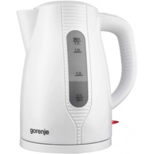 "Kettle Gorenje K17WII
, Plastic, 2200W, 1,7l, concealed heating element, 360° swivel base, white "