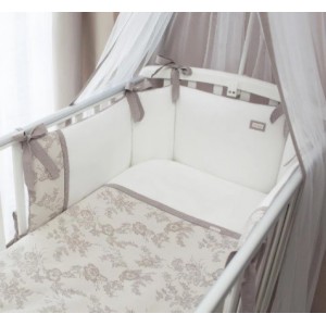 Комплект постельного белья для детей Elfetto НОВИНКА т.мю Perina, арт. ЭФ6-02.2 Молочно-белый