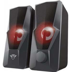 Trust Gaming GXT 610 Argus Illuminated 2.0 Speaker Set, 20W, LED illuminatio, Black