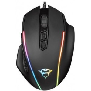 Trust Gaming GXT 165 Celox RGB Mouse, 200 - 10000 dpi, 8 Programmable button, RGB lighting, Adjustable weight, 1,8 m USB, Black
