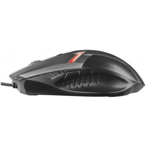 Trust Gaming Ziva Mouse, 800 - 2000 dpi, 6 button, Breathing LED illumination, USB, Black
