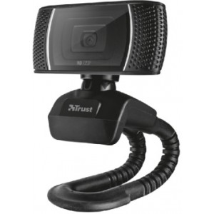   Trust Trino HD Video Webcam, 720p HD Webcam with convenient built-in microphone, 1,43m, USB